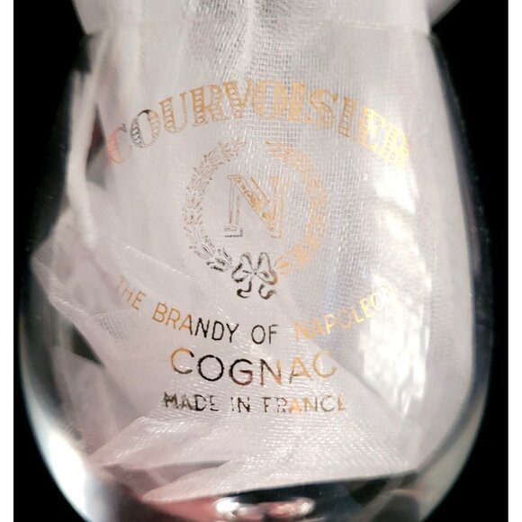 Courvoisier Cognac Snifters 3 Oz Gold Lettered Glass Brandy of Napoleon France - Picture 3 of 8